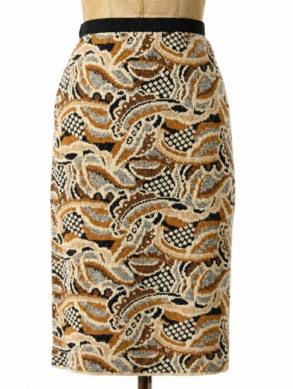 Anthropologie Sparrow Cashmere Mohair Blend Abstract Paisley Sweater Skirt